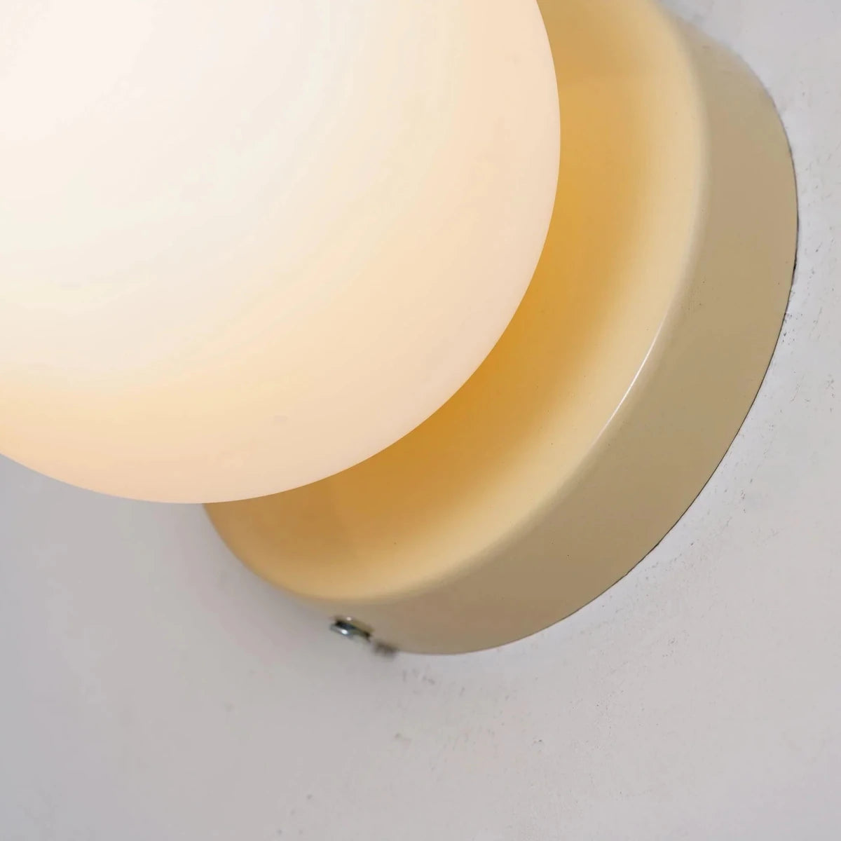 1-Light LED Glass Globe Wall Sconce in Nordic Design