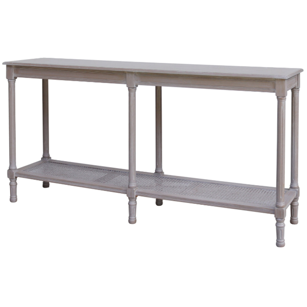 Serene Rattan Collection Large Console Table | Natural Hallway Console