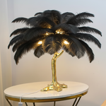 Feather Shade Floor Lamp