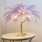 Feather Shade Floor Lamp