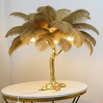 Feather Shade Floor Lamp