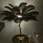 Feather Shade Floor Lamp