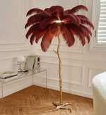 Feather Shade Floor Lamp