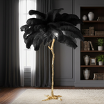 Feather Shade Floor Lamp