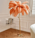 Feather Shade Floor Lamp