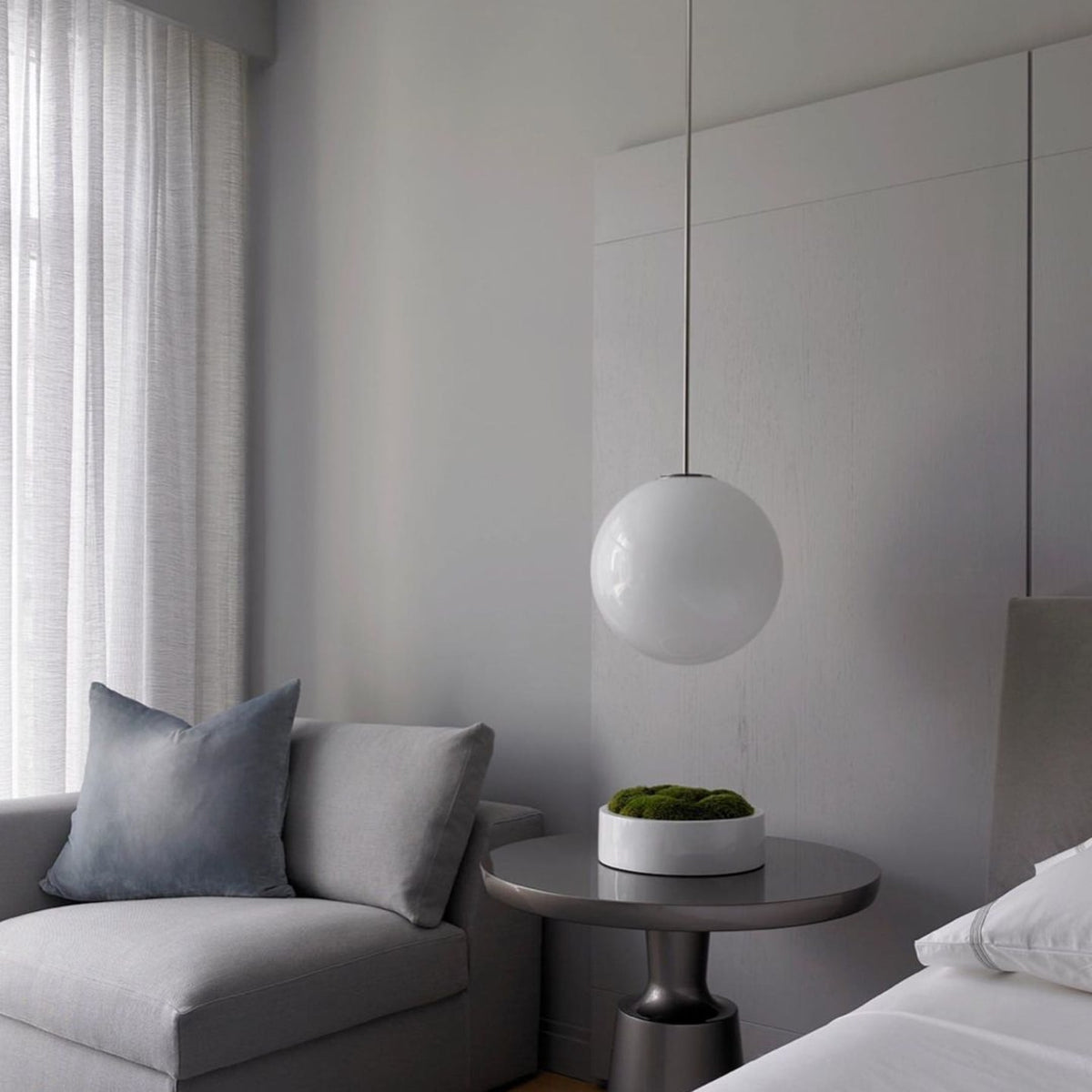 Glossy Glass LED Pendant Light