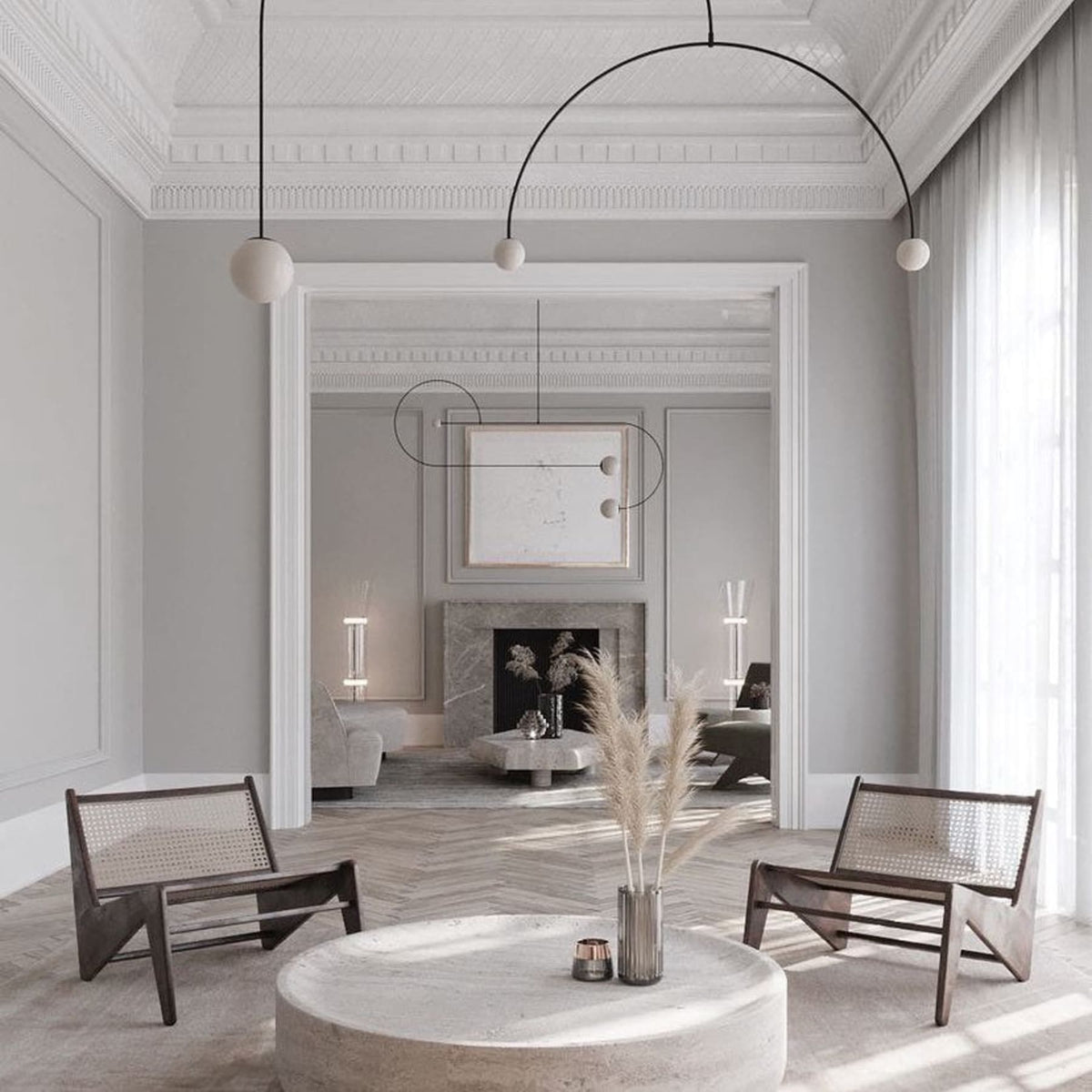 Glossy Glass LED Pendant Light