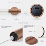 Rechargeable Motion Sensor Wall Light, Wooden LED Night Light