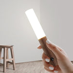 Rechargeable Motion Sensor Wall Light, Wooden LED Night Light