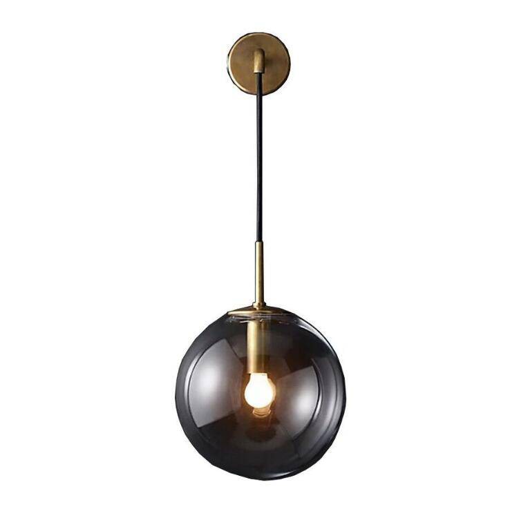 Hanging Glass Globe Wall Light