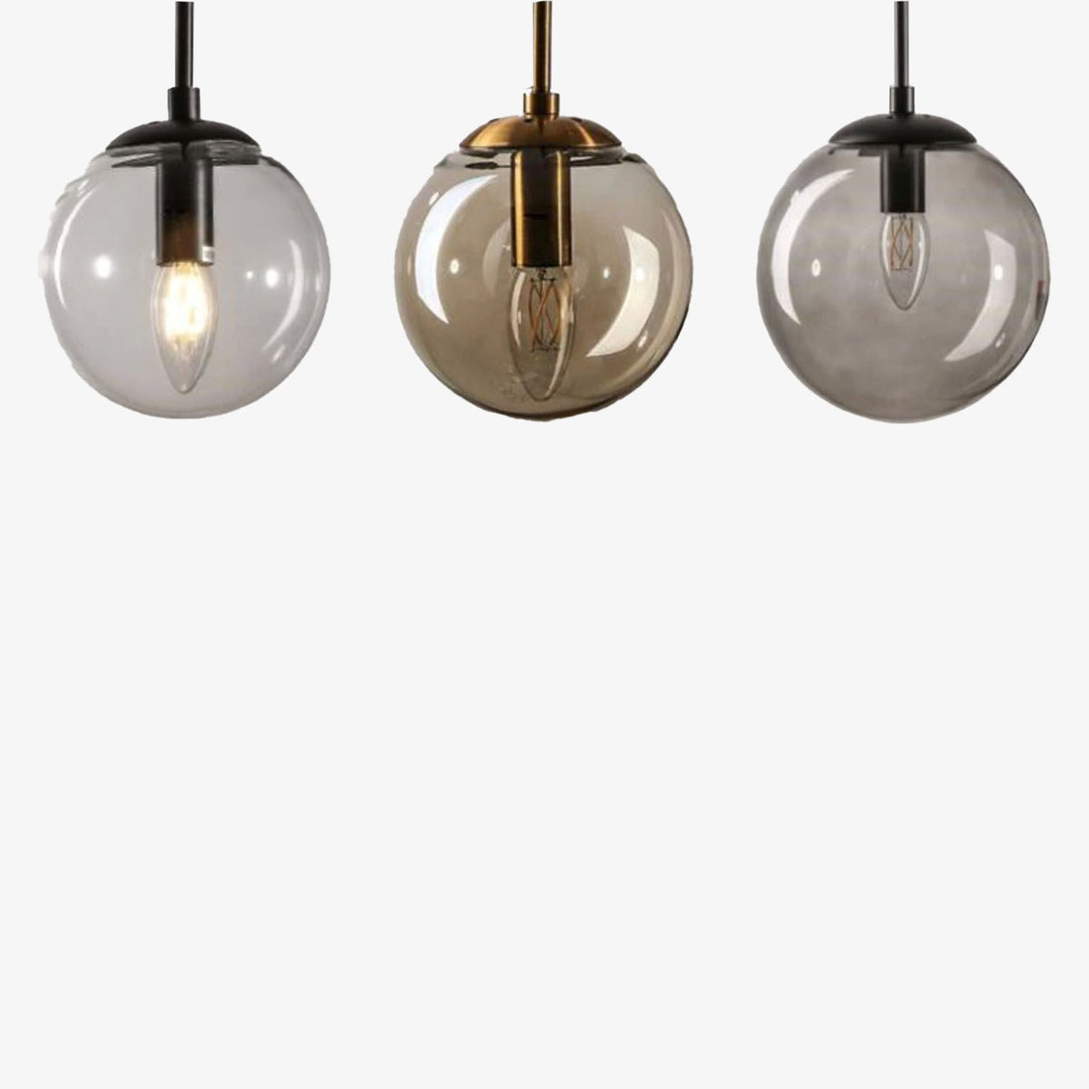 Hanging Glass Globe Wall Light