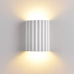 LED Wall Sconce, Striped Resin Design, Single Light Fixture