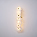 Alabaster Wall Sconce, Modern Gold LED Wall Light