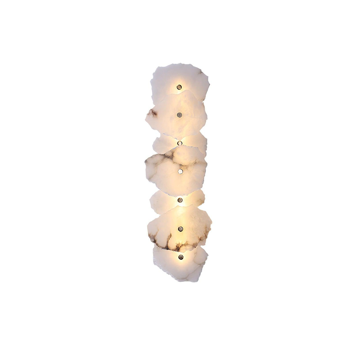 Alabaster Wall Sconce, Modern Gold LED Wall Light