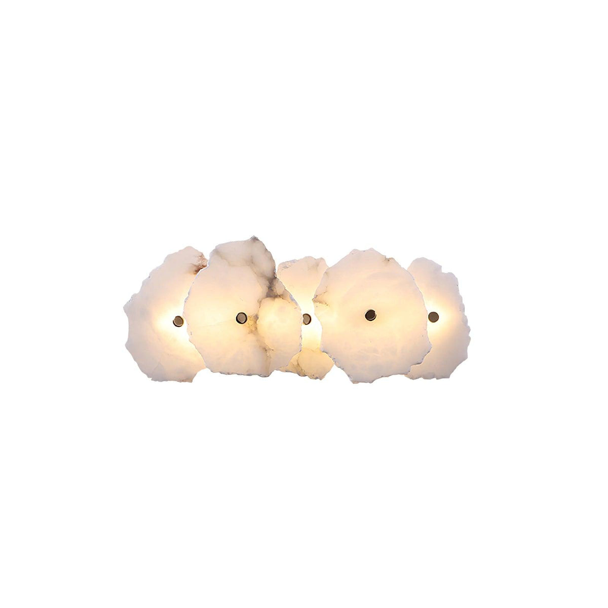 Alabaster Wall Sconce, Modern Gold LED Wall Light