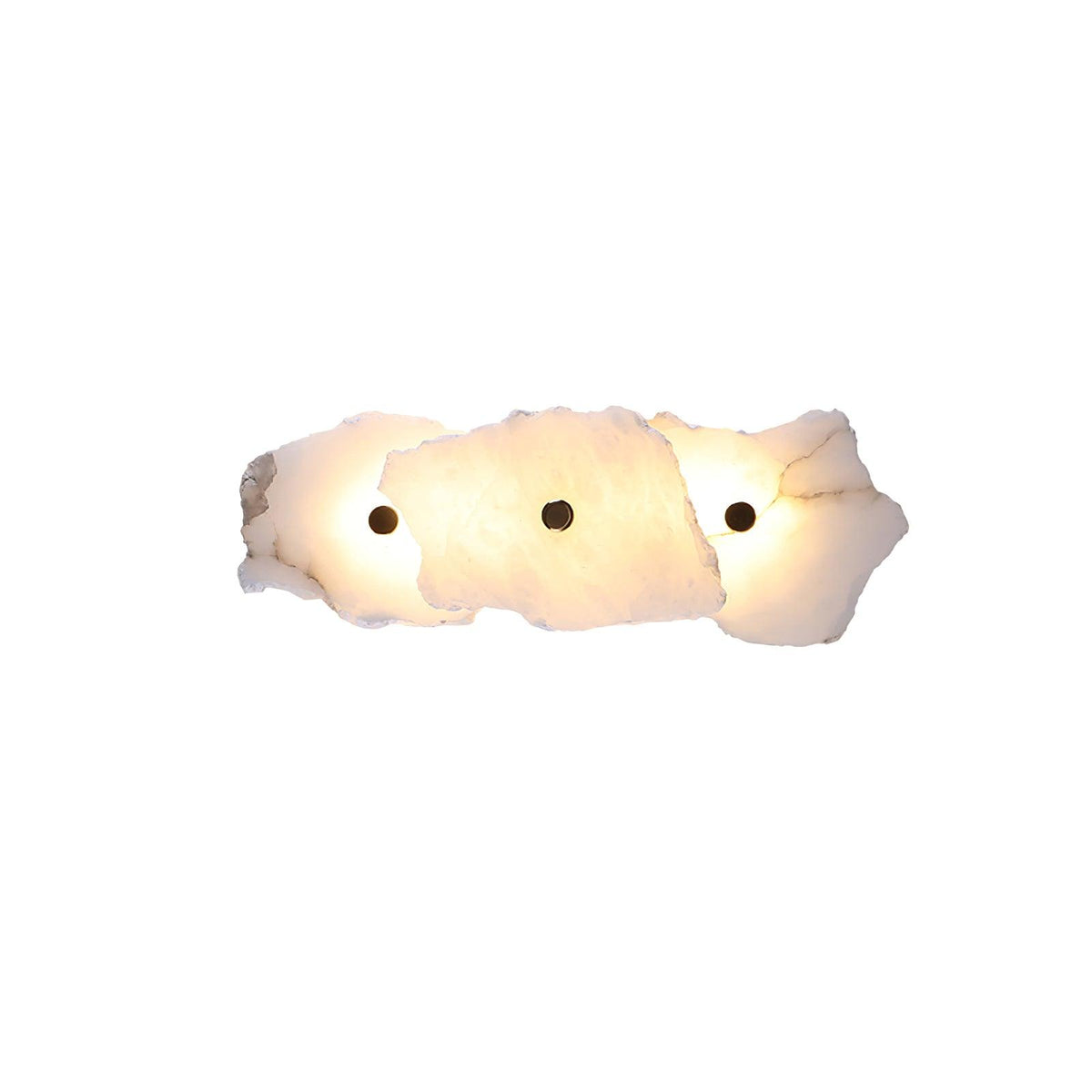 Alabaster Wall Sconce, Modern Gold LED Wall Light