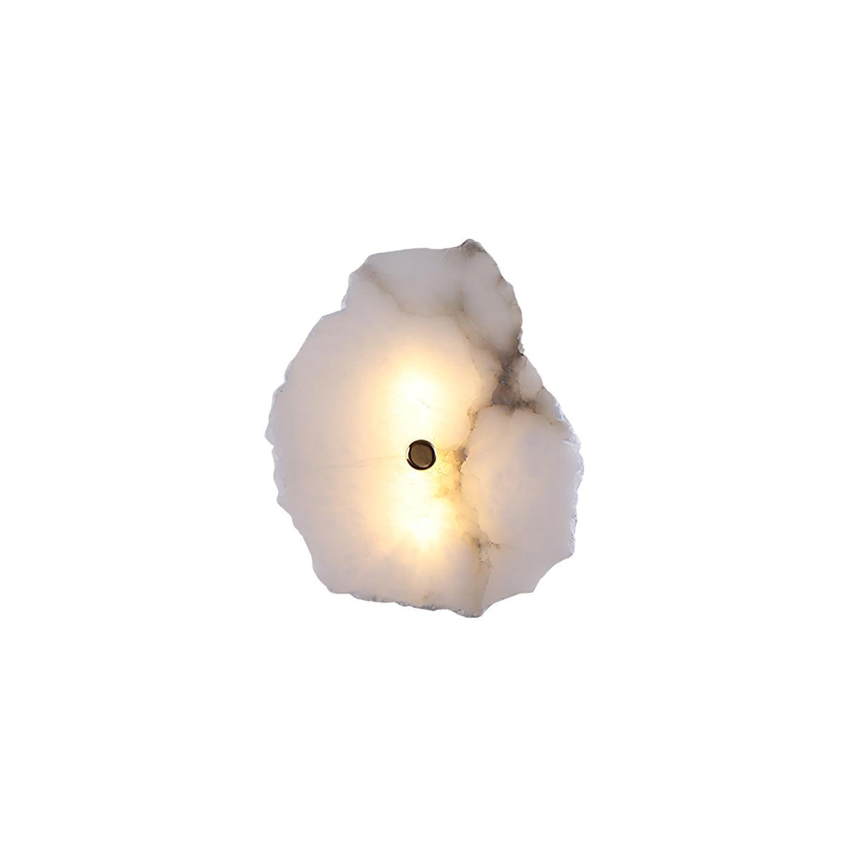 Alabaster Wall Sconce, Modern Gold LED Wall Light