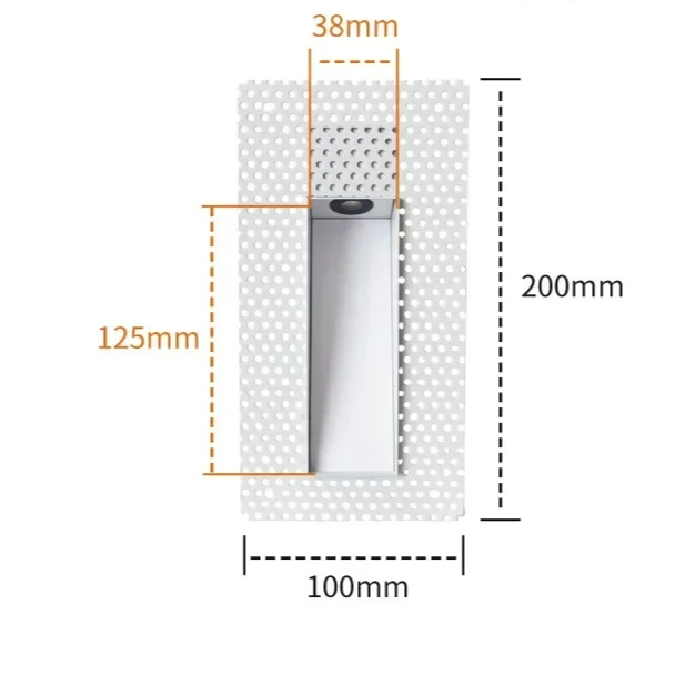 Recessed LED Wall Light with Optional Motion Sensor