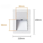 Recessed LED Wall Light with Optional Motion Sensor
