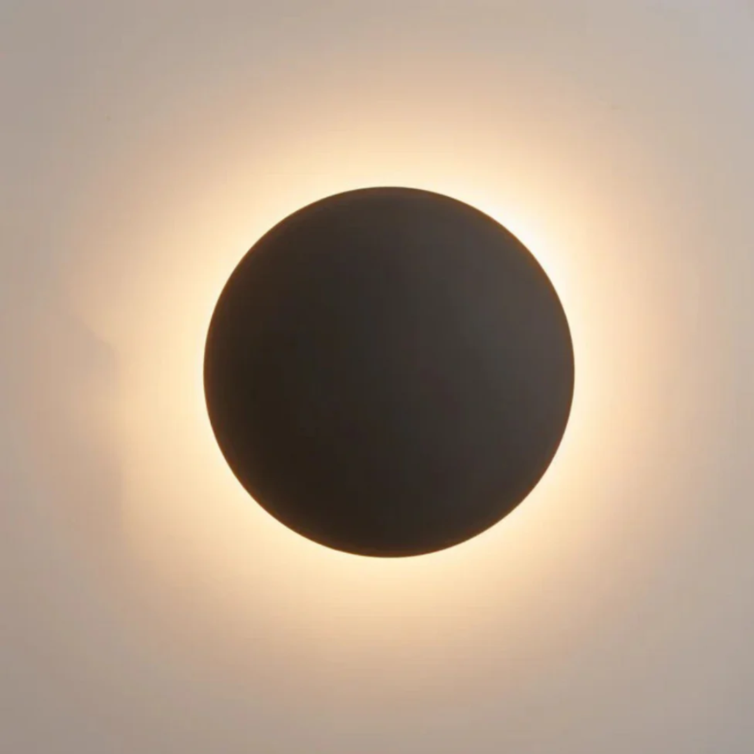 Round Backlit LED Wall Light
