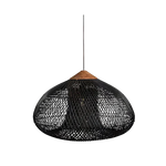 Woven Rattan Dome Pendant Light
