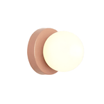 1-Light LED Glass Globe Wall Sconce in Nordic Design