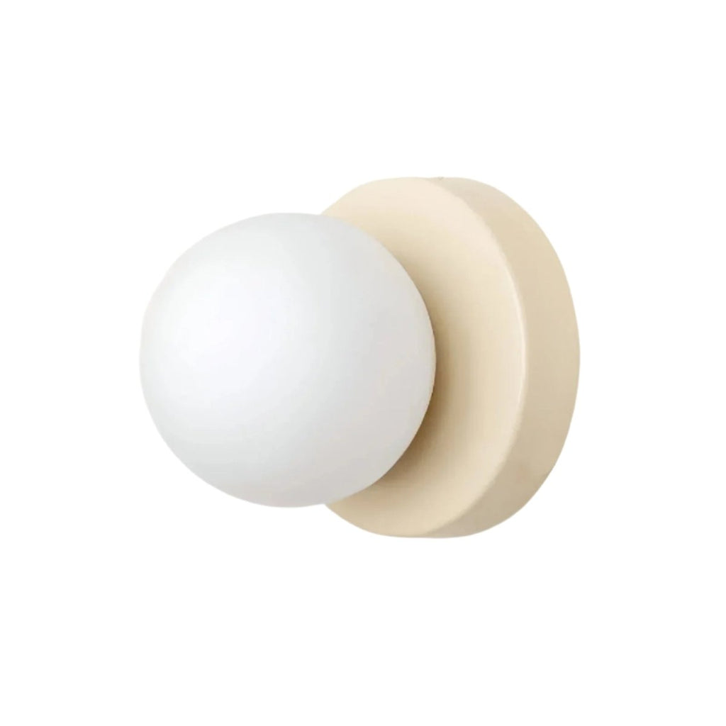 1-Light LED Glass Globe Wall Sconce in Nordic Design