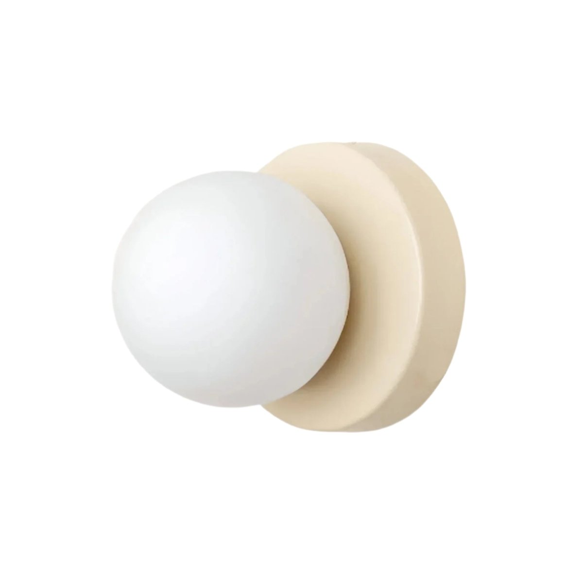 1-Light LED Glass Globe Wall Sconce in Nordic Design