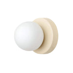 1-Light LED Glass Globe Wall Sconce in Nordic Design