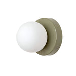 1-Light LED Glass Globe Wall Sconce in Nordic Design