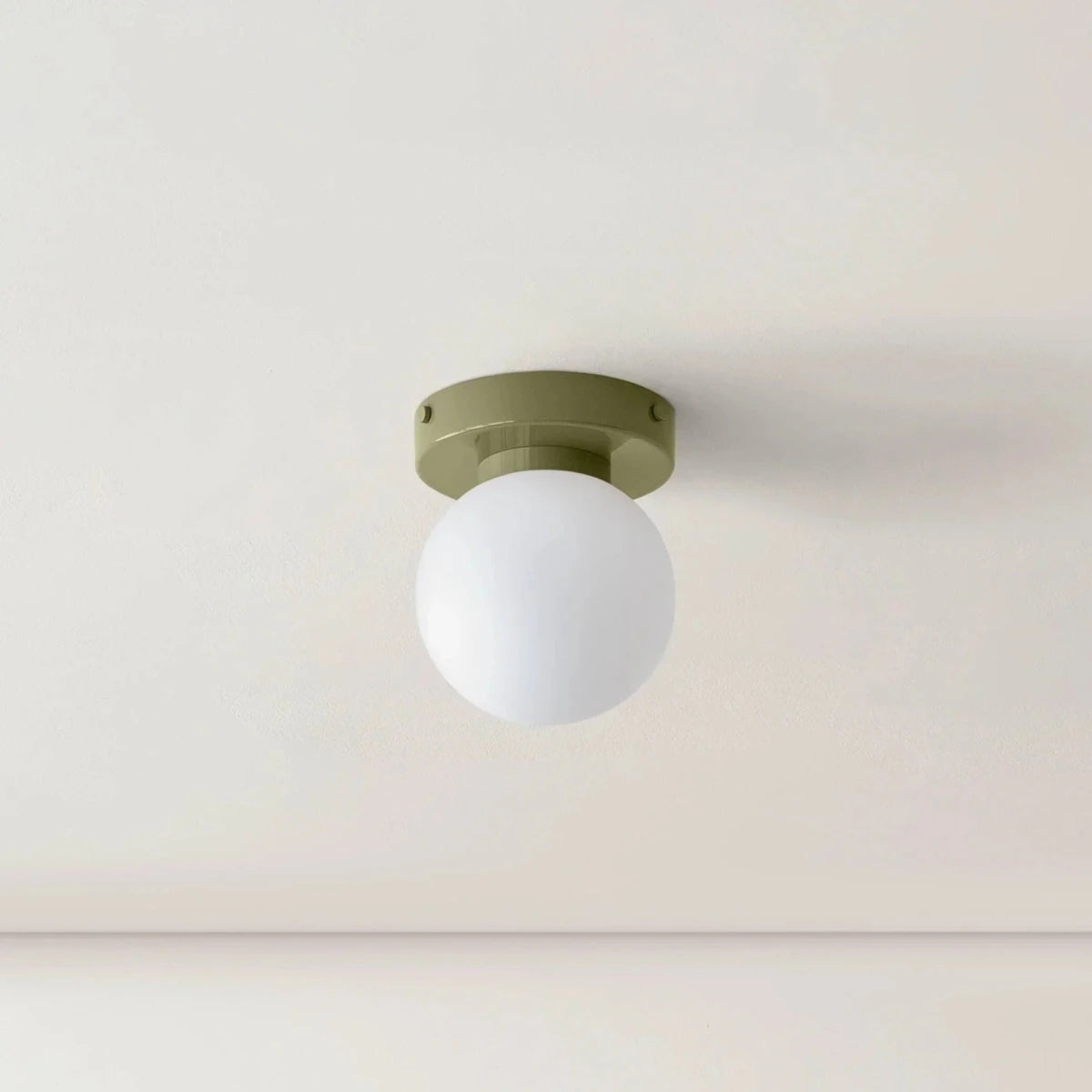 1-Light LED Glass Globe Wall Sconce in Nordic Design