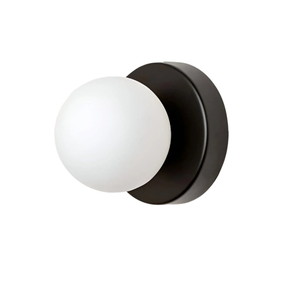 1-Light LED Glass Globe Wall Sconce in Nordic Design