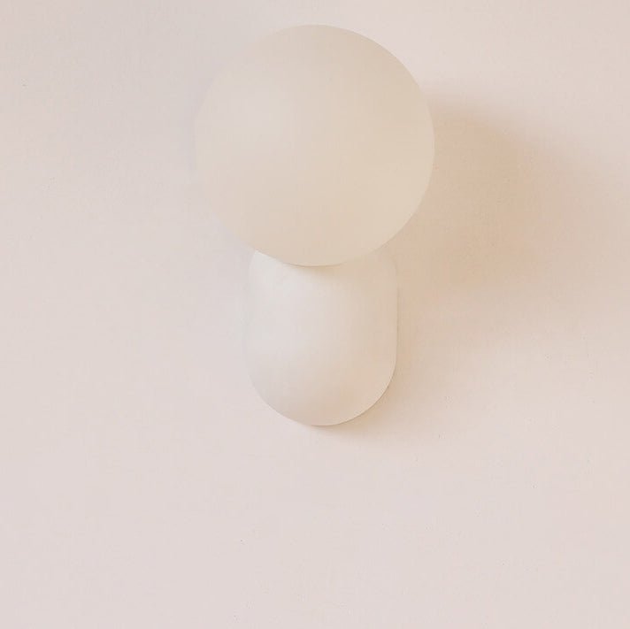 1-Light Modern Glass Globe Wall Sconce for Home Lighting