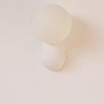 1-Light Modern Glass Globe Wall Sconce for Home Lighting