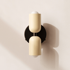 2-Light LED Cylinder Wall Sconce in Modern Minimalist Design
