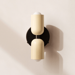 2-Light LED Cylinder Wall Sconce in Modern Minimalist Design