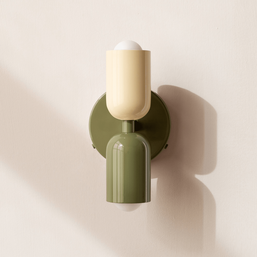 2-Light LED Cylinder Wall Sconce in Modern Minimalist Design
