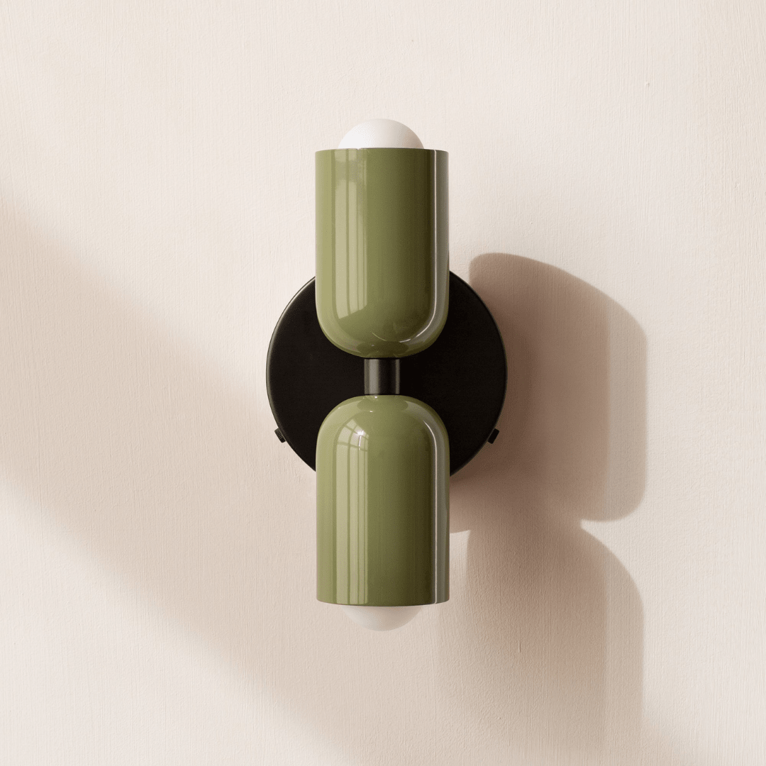 2-Light LED Cylinder Wall Sconce in Modern Minimalist Design