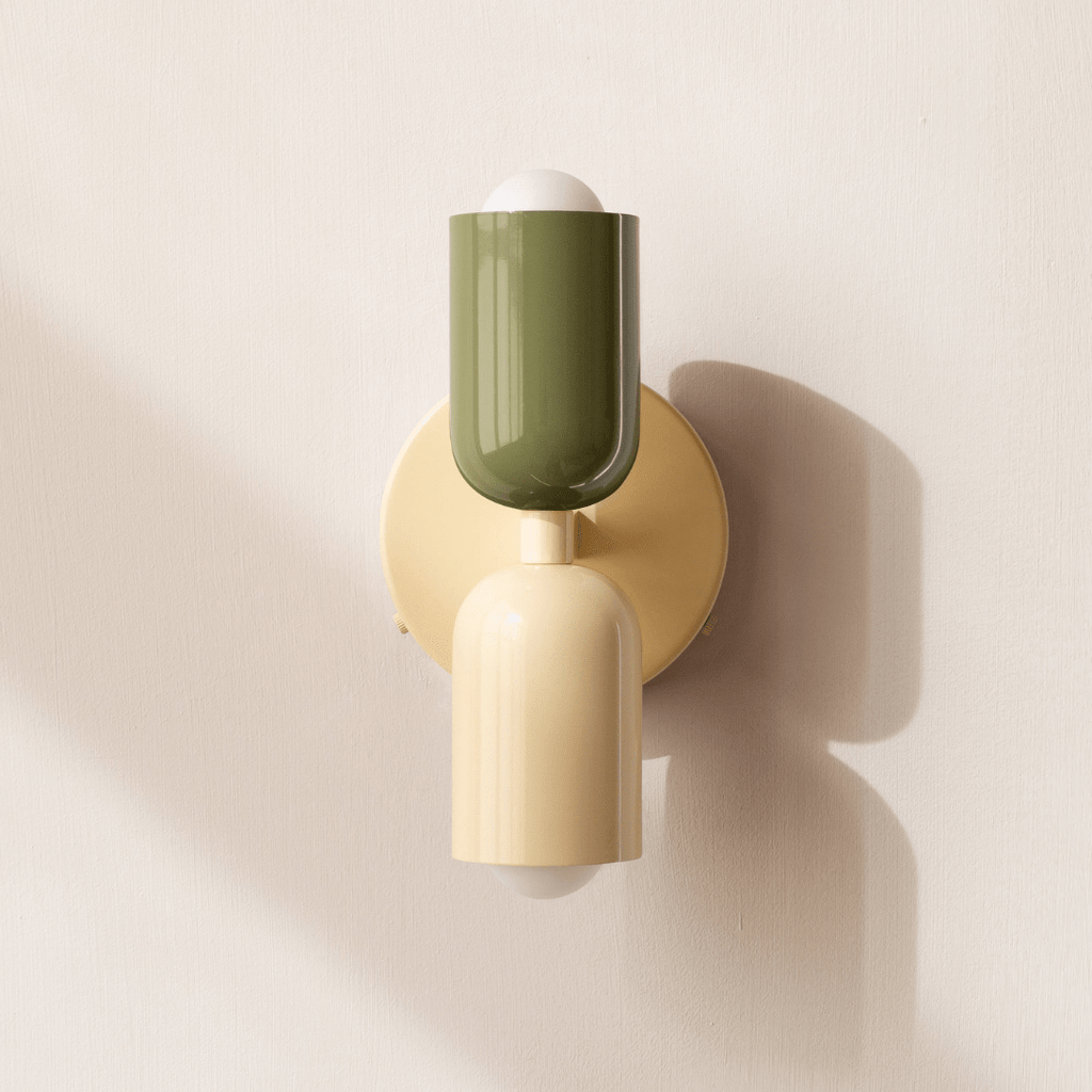 2-Light LED Cylinder Wall Sconce in Modern Minimalist Design