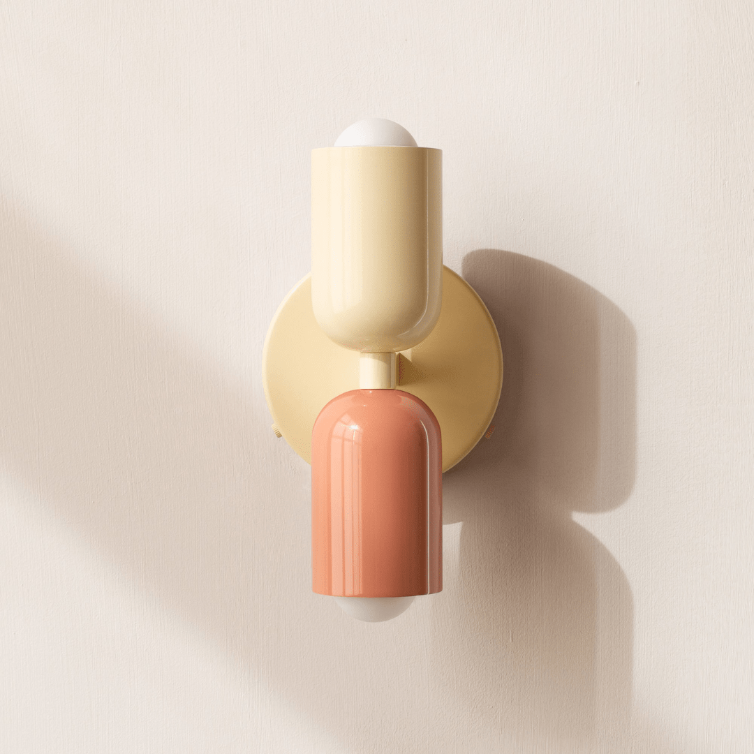 2-Light LED Cylinder Wall Sconce in Modern Minimalist Design