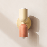 2-Light LED Cylinder Wall Sconce in Modern Minimalist Design