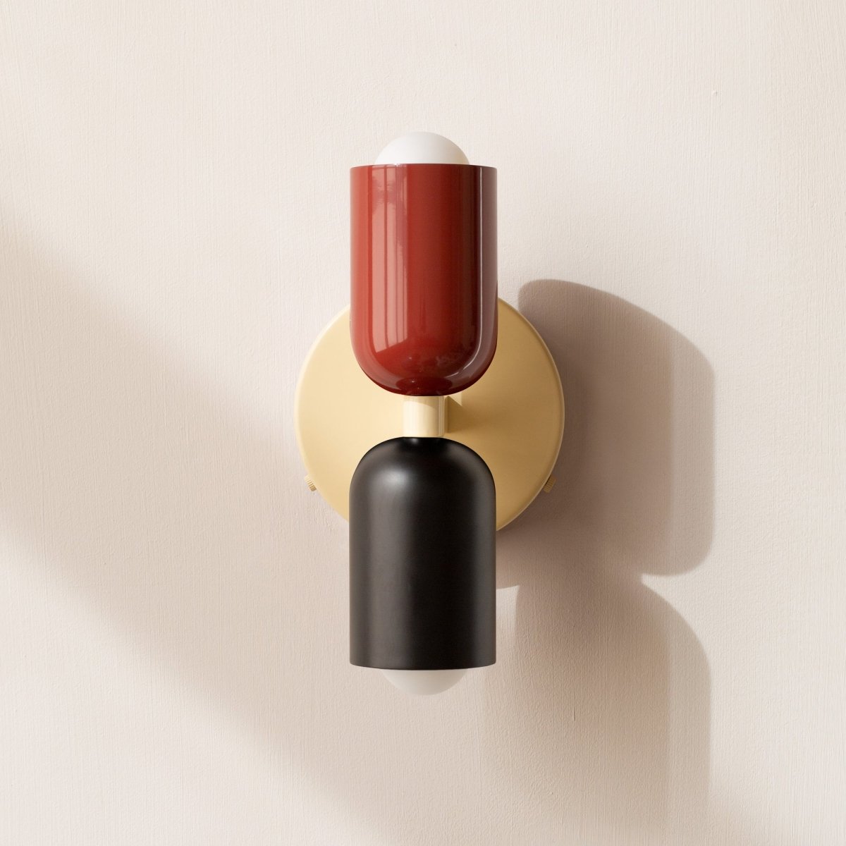2-Light LED Cylinder Wall Sconce in Modern Minimalist Design