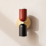2-Light LED Cylinder Wall Sconce in Modern Minimalist Design