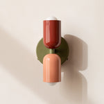 2-Light LED Cylinder Wall Sconce in Modern Minimalist Design