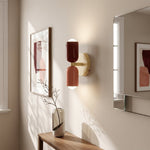 2-Light LED Cylinder Wall Sconce in Modern Minimalist Design