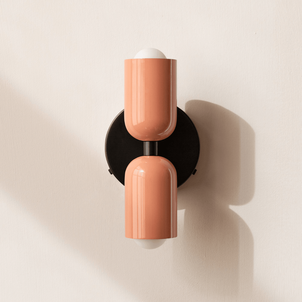 2-Light LED Cylinder Wall Sconce in Modern Minimalist Design