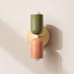 2-Light LED Cylinder Wall Sconce in Modern Minimalist Design