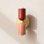 2-Light LED Cylinder Wall Sconce in Modern Minimalist Design