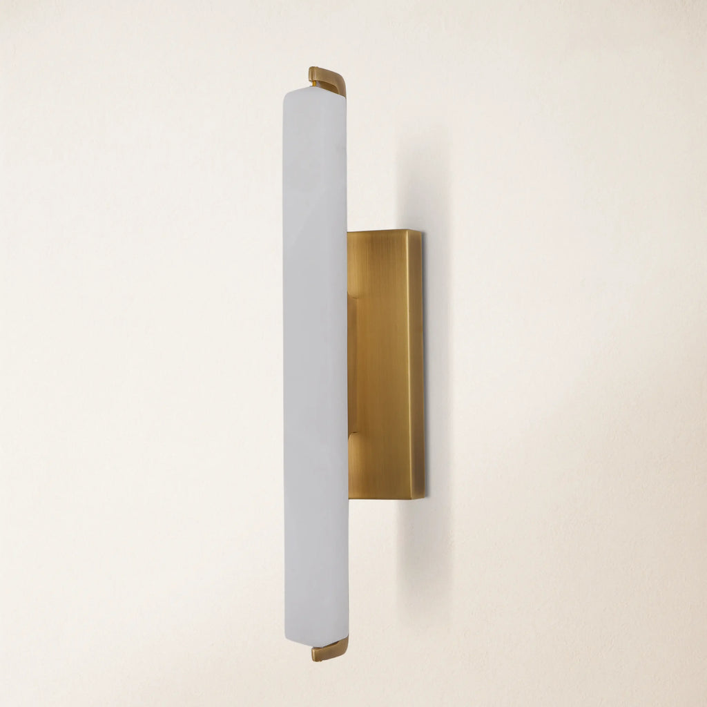 Elegant Alabaster Single Wall Sconce - 19 inches High