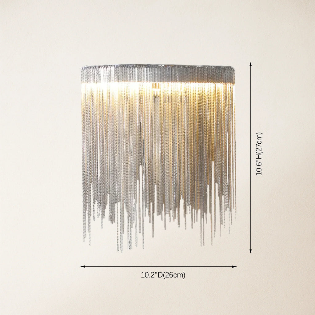 10-Inch Tassel Wall Sconce